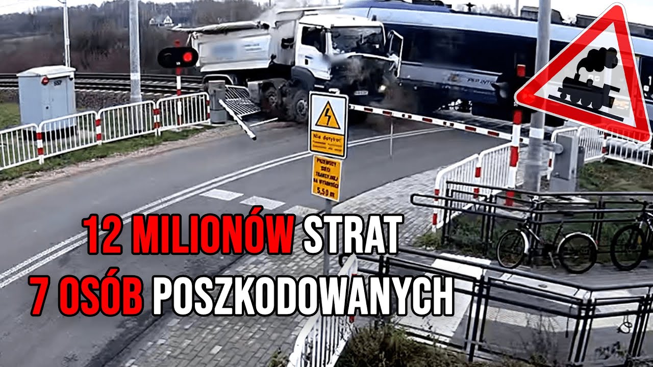 Wypadek na przejeździe kolejowym w Nowej Suchej - Katastrofalna decyzja kierowcy ciężarówki!