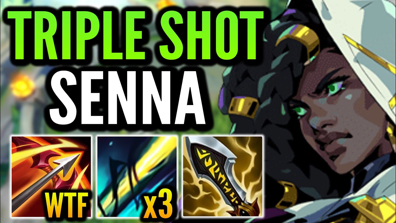 SENNA, BUT I SHOOT 3 LASERS WITH EVERY AUTO (TRIPLE SHOT SENNA IS BUSTED)