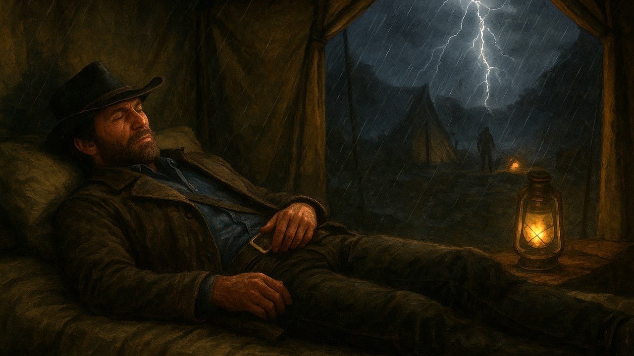 Arthur's Cozy Tent at Camp | RDR2 ASMR Sleep Aid