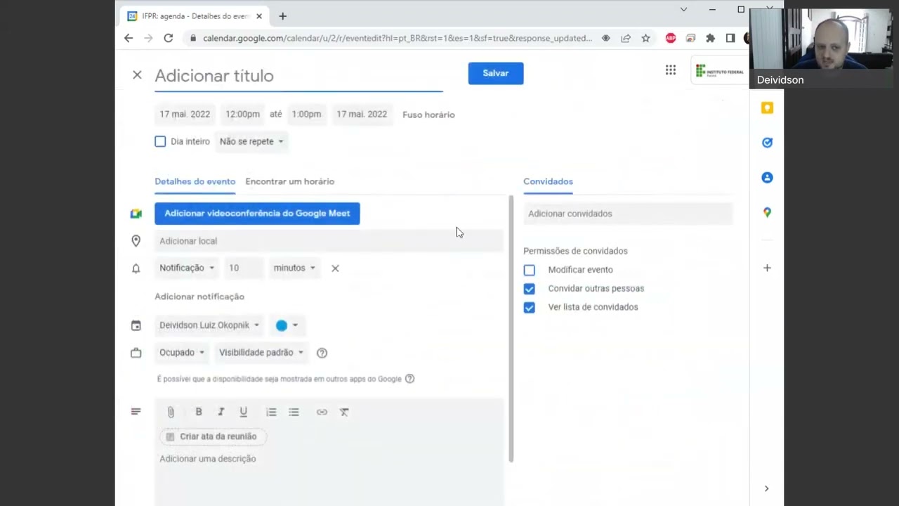 Como utilizar Agendas Compartilhadas do Google Agenda