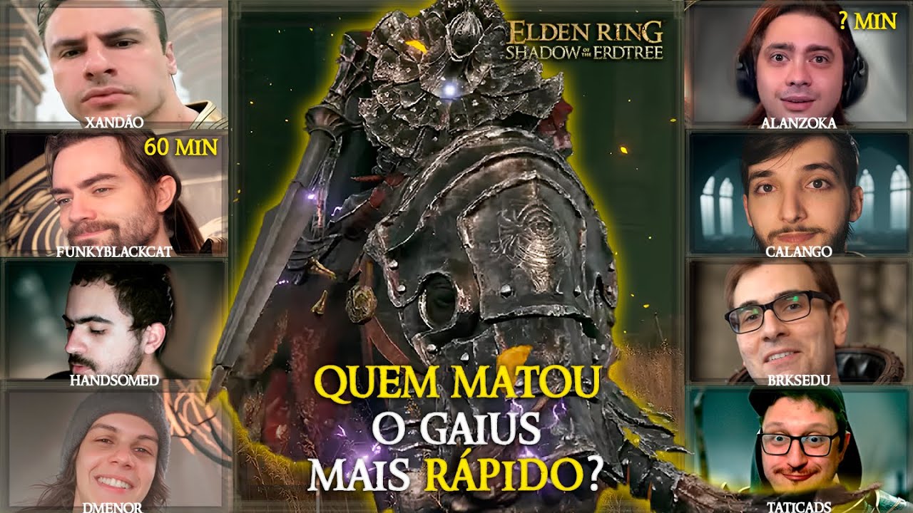 Streamers Reagindo ao Comandante Gaius na DLC de Elden Ring - Quem Matou Mais Rápido #eldenring #dlc