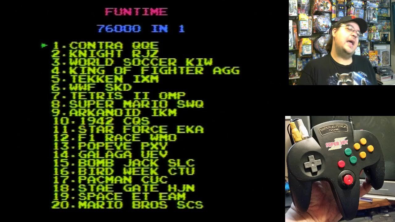 Super Joy III: Super Joystick TV Game 'Funtime 76000 in 1' - game play part 1