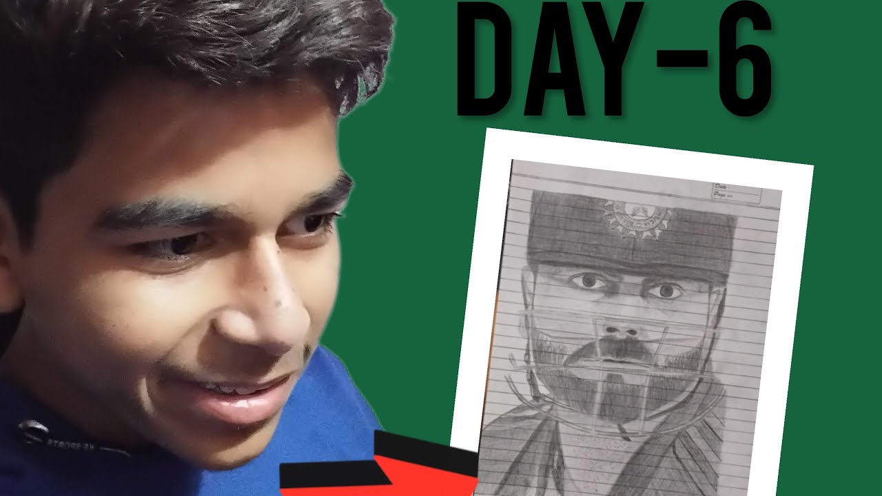 Virat Kohli drawing  / challenge 