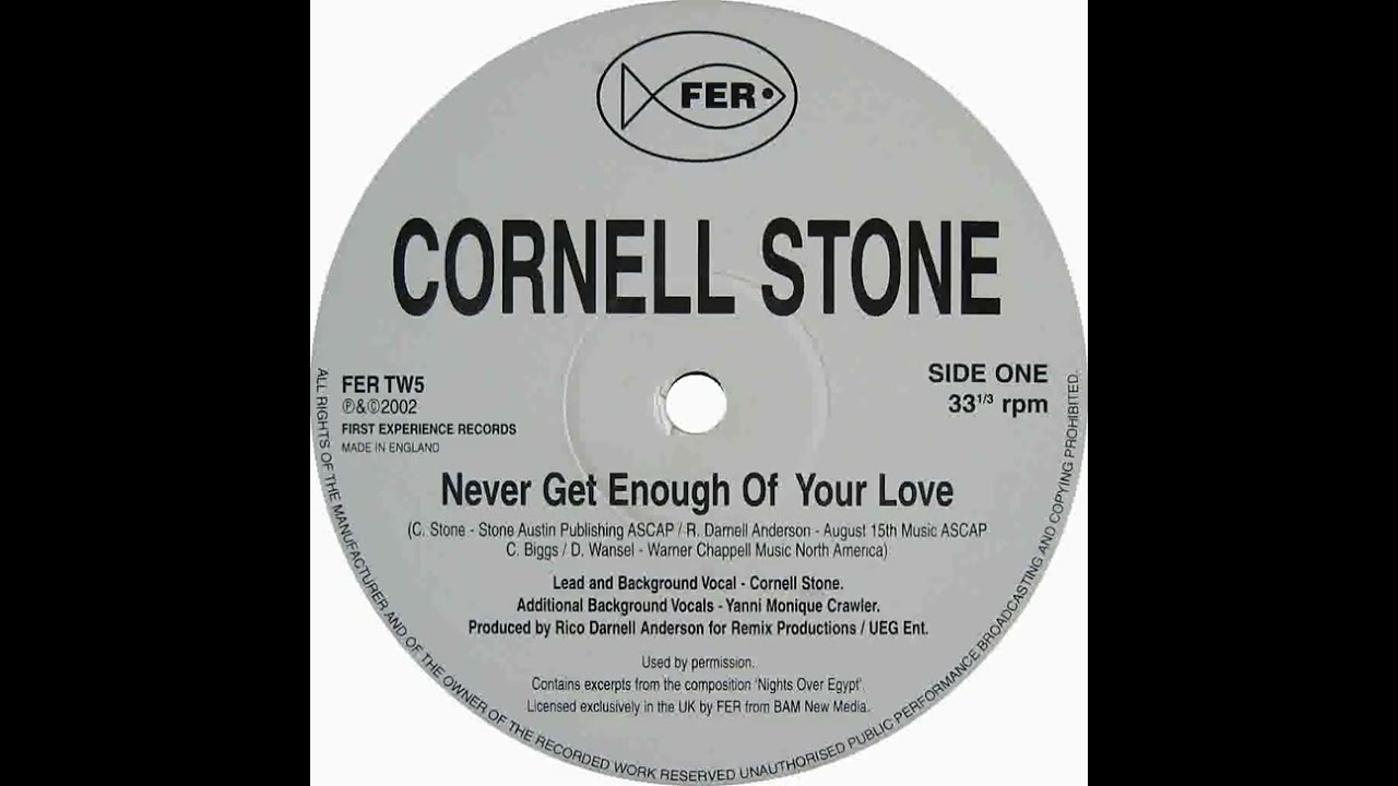 Cornell Stone - Never Get Enough Of Your Love                                                  *****
