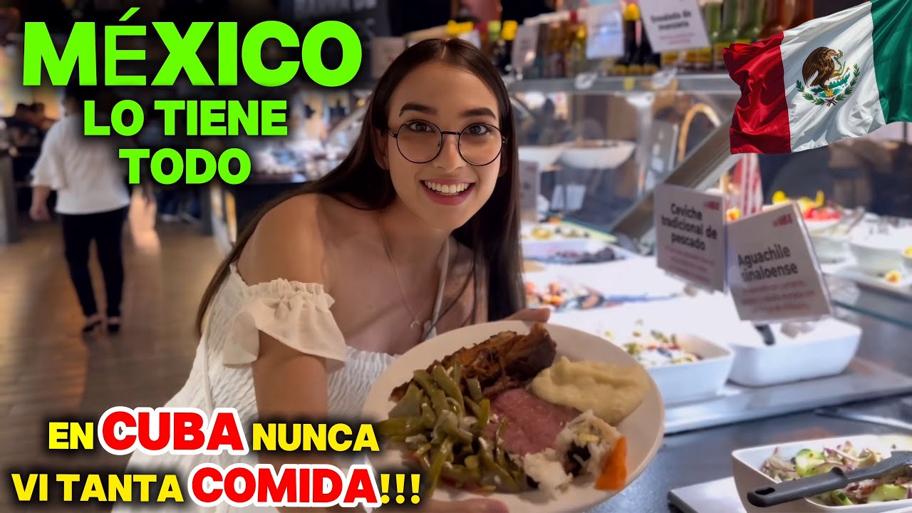 Cubana🇨🇺en un BUFFET POR PRIMERA VEZ🇲🇽/ SUSCRIPTOR me lo REGALÓ TODO😱/ IMPACTADA