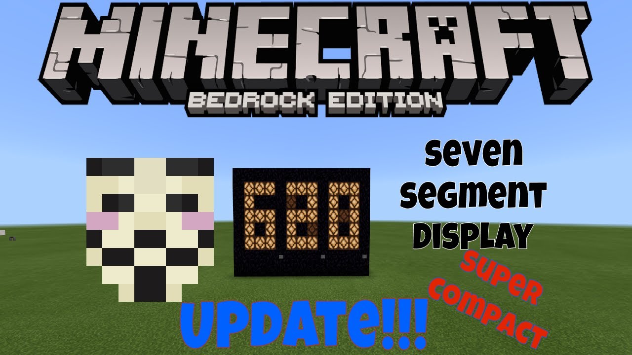 *Updated* MineCraft BedRock Digital Counter Display / RedStone Tutorial