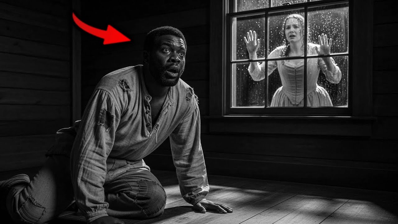 Slave Tries to Sleep  But a Knock at His Window Wakes Him  She Says No One Will Find Out