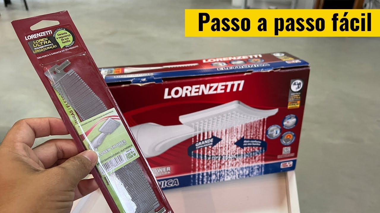Como trocar a resistencia do chuveiro LORENZETTI -  Loren shower