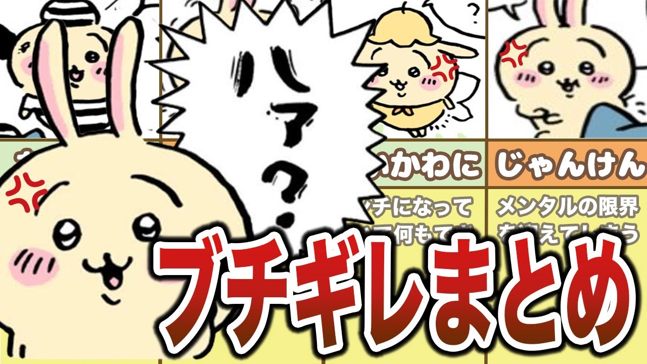 ＜総集編＞うさぎはブチギレしている？うさぎの「ハァ？」、ちいかわ達のブチギレまとめ【ゆっくり解説】【ゆっくり解説】