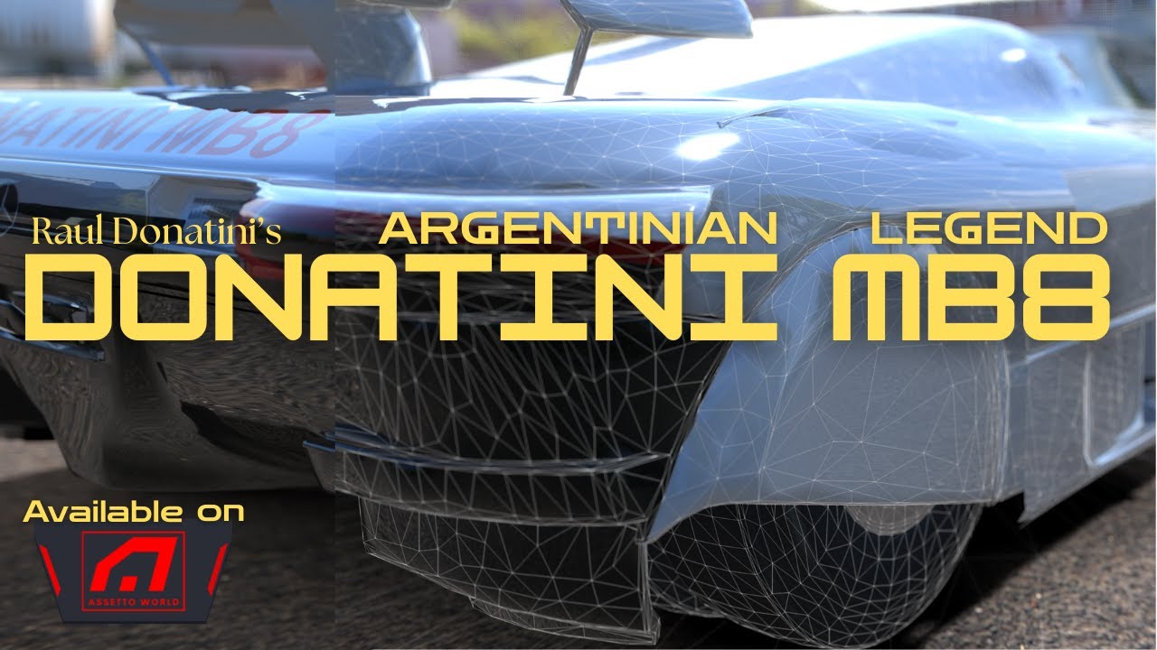 The 8-Wheeled Masterpiece: Donatini MB8 | Argentina's Forgotten Supercar #assettocorsa