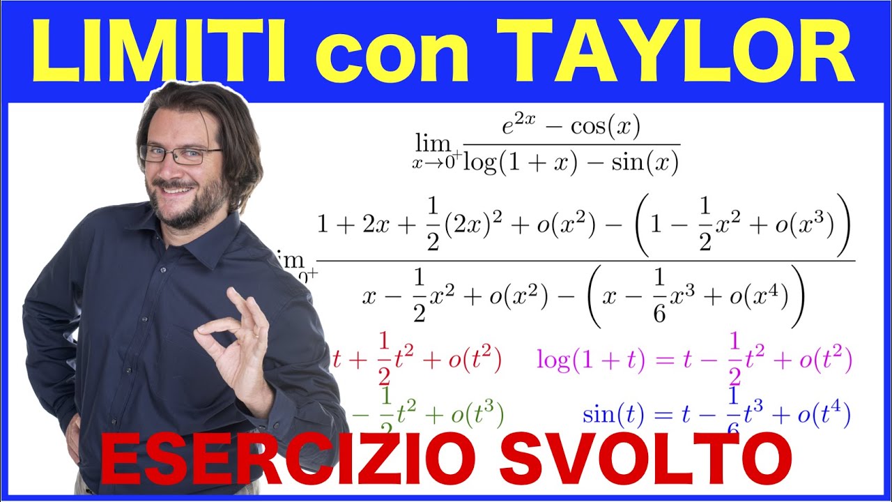 Limite con sviluppi in serie di Taylor, esercizio svolto