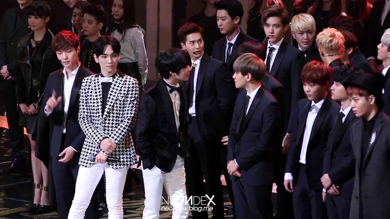 140116 골든디스크어워드 오프닝 EXO & SHINee (카이,태민중심)