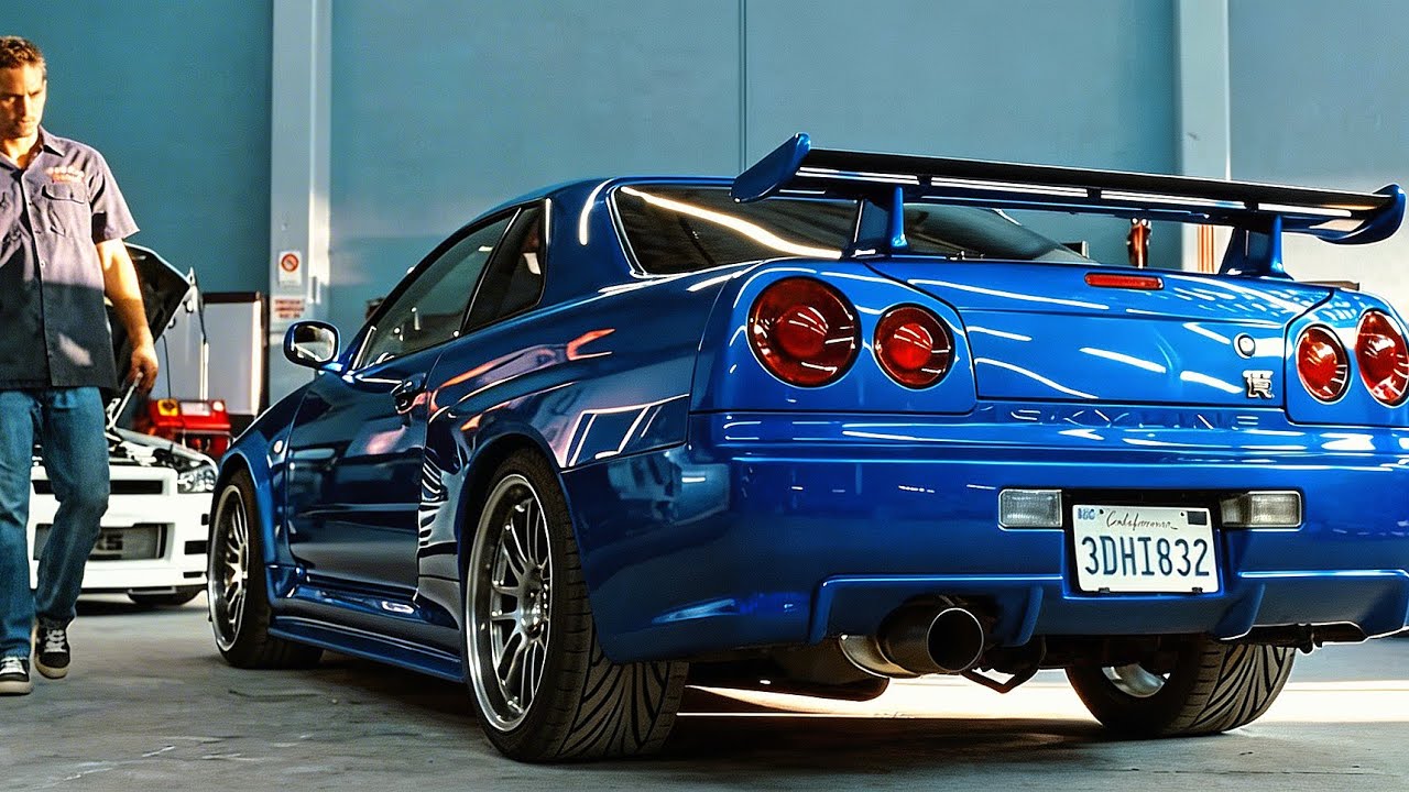 Brian O&rsquo;Conner&rsquo;s Nissan Skyline GT-R R34 Scene | FAST & FURIOUS 4