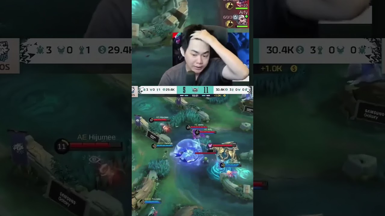 Reaksi Streamer lihat Lancelot Albert #mobilelegends #evosesport #evosalbert #albert #viralvideo