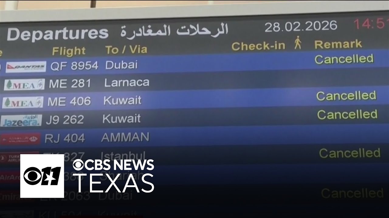 Major airlines suspend service, protests underway amid airstrikes in Middle East