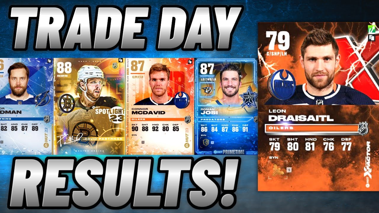 FIRST TRADE DAY RESULTS OF NHL 23!