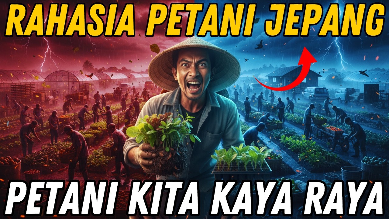 Mengapa petani Jepang menanam sayuran 3 kali lebih cepat dibanding negara lain.SOLUSI KRISIS 2026⁉️