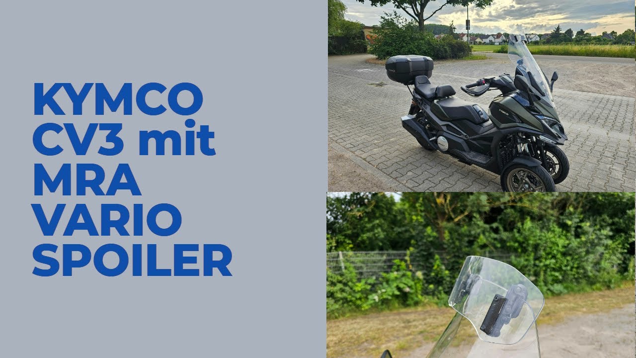 MRA Vario Spoiler auf dem Kymco CV3