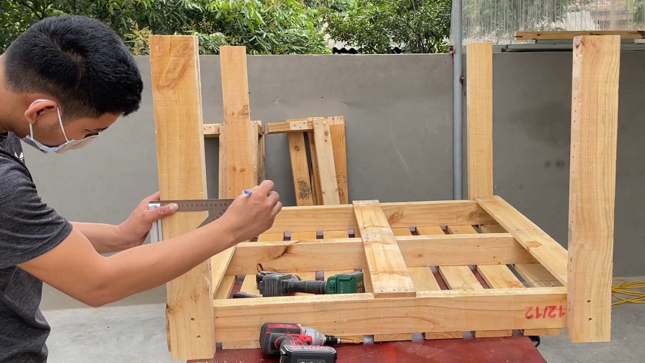 Best Recycled Pallets DIY Ideas Projects | Rustic 8 Person Dining Table And Chairs Made From Pallets
