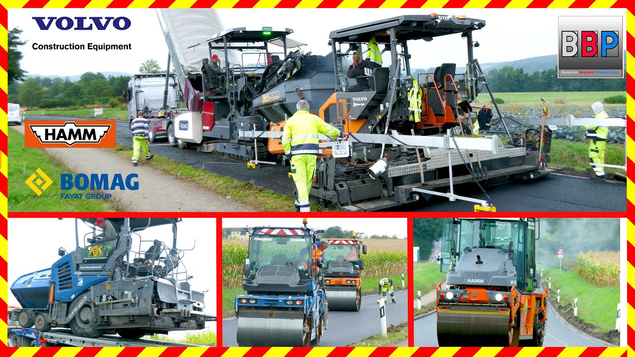 ‼️Asphalteinbau‼️ Volvo ABG P7820D, Bomag, Hamm,... Kernen, 2024. #asphaltpaving