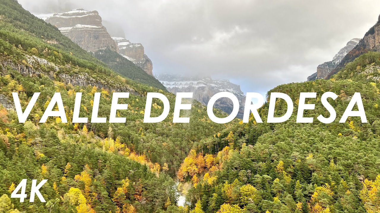 Valle de Ordesa - Ruta de las Cascadas | 4K | Pirineos en Otoño