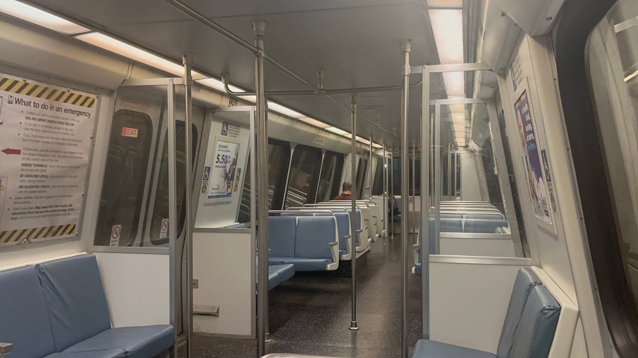 SWITCHING CARS! Wmata Metrorail Red Line, 3000 Series Breda Ride, #3264, Grosvenor to Metro Center