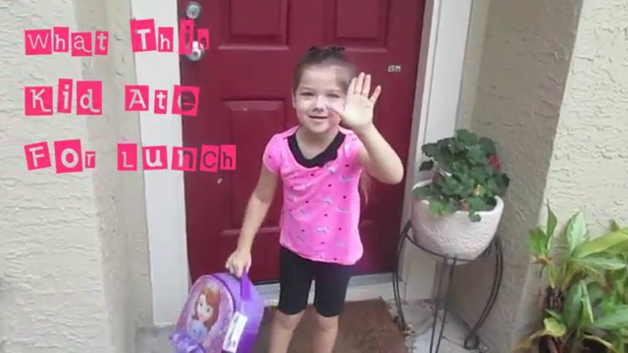 Week of school lunches & what she ate!