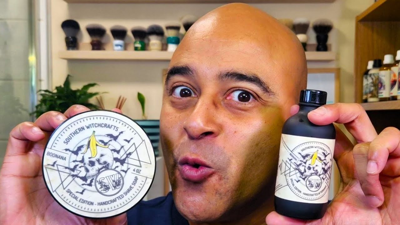 ASMR SHAVE Boonana Set by Southern Witchcrafts first try