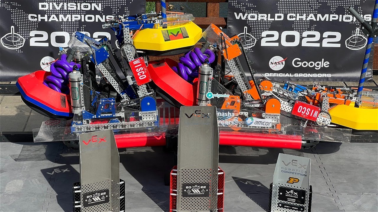 WiscoBots VEX U Tipping Point Post Worlds Reveal