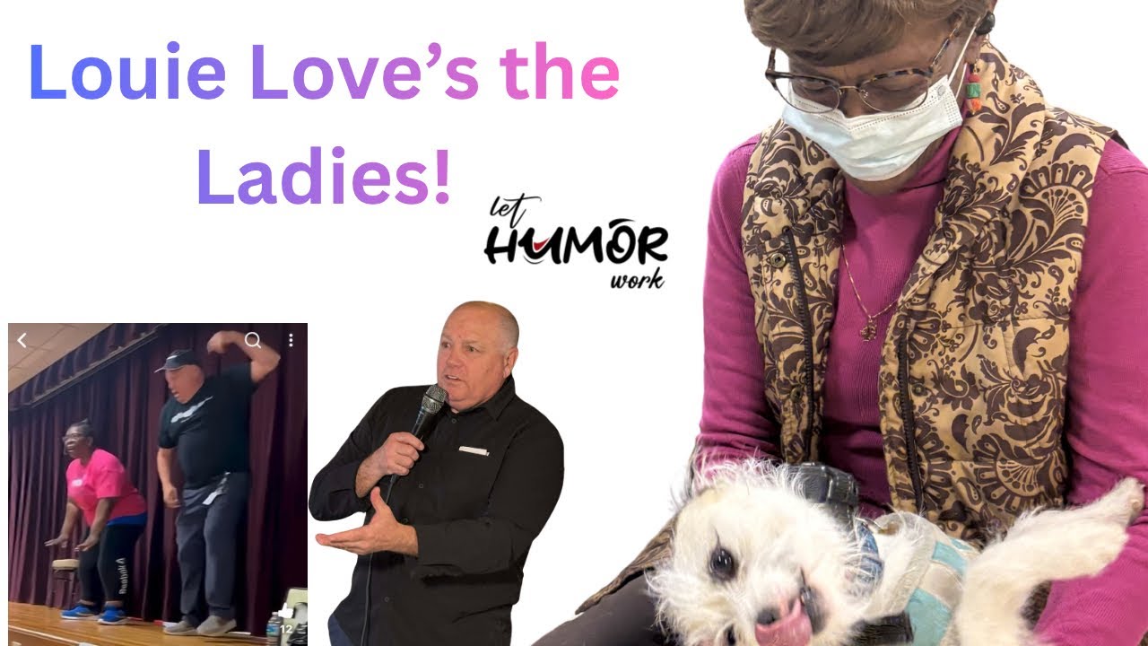 Louie Visits the Ladies for Bingocize! #lethumorwork #king9louie #55plus