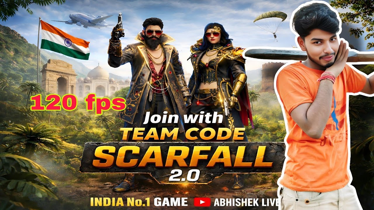 🔴 Live SF2 BATTLE ROYAL INDIA AND ROOM 🎮SCARFALL 2.0 JOIN TEAM CODE🔥  Gaming season 3🔥 #scarfall2.0