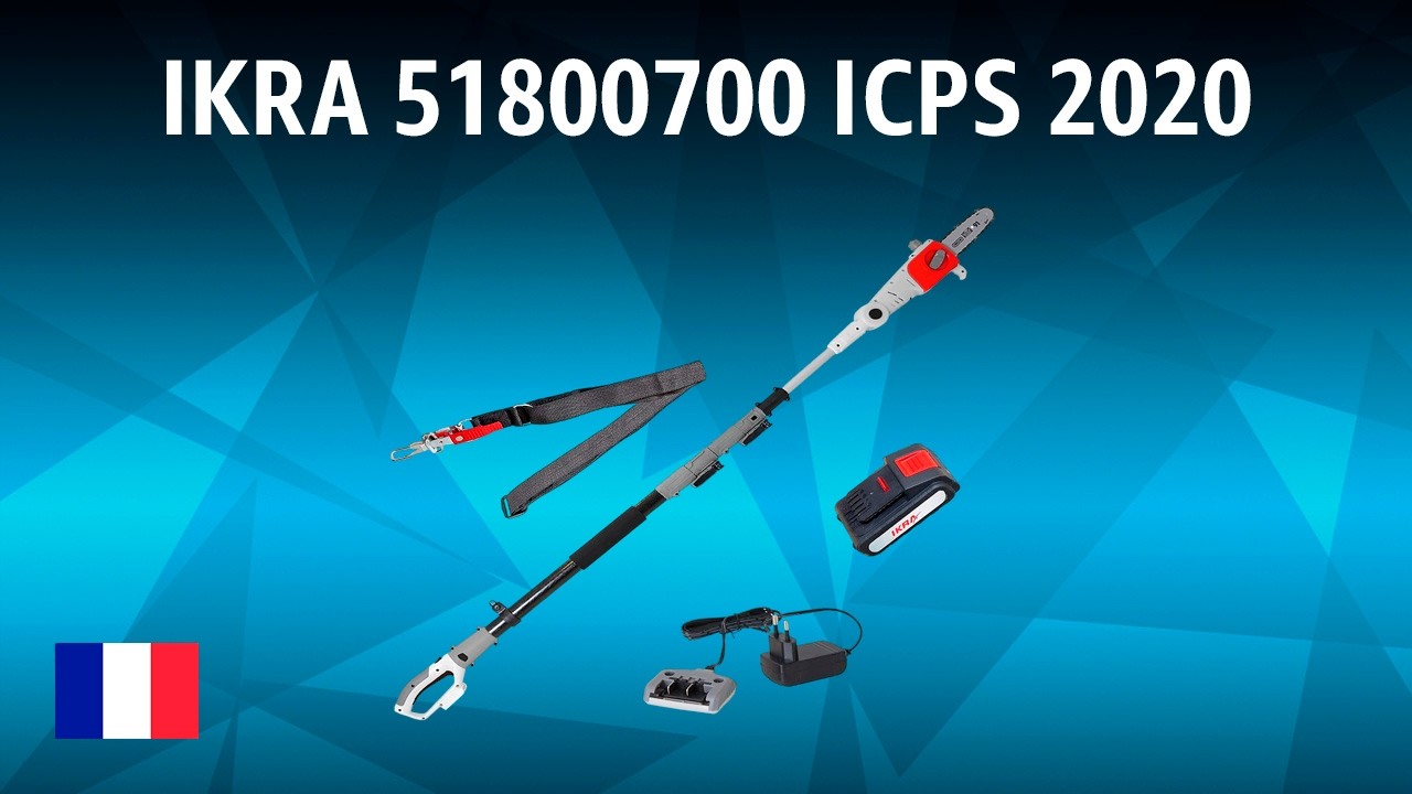 Ébrancheur télescopique à batterie IKRA ‎51800700 ICPS 2020 | TEST | Français