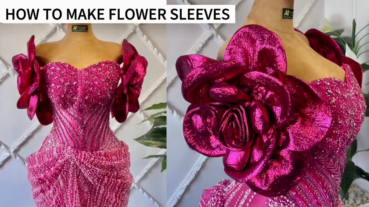 How to Make a Beautiful Fabric Flower for your Sleeves.