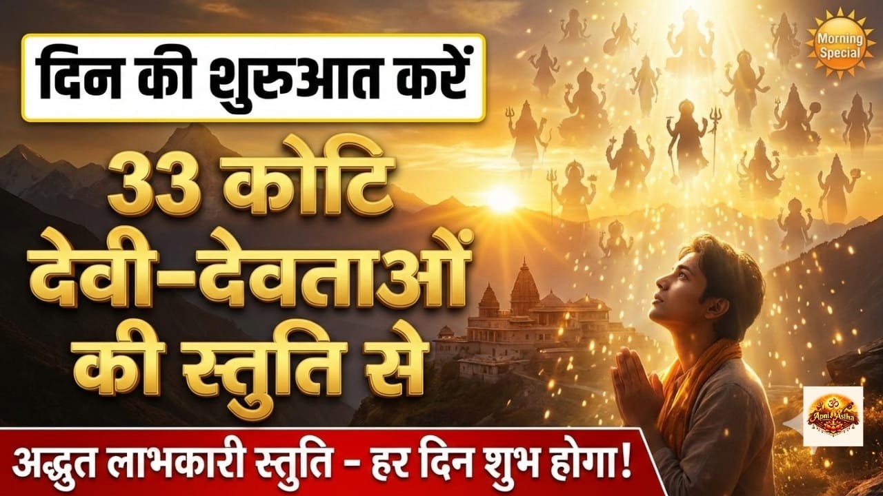 ☀️ दिन की शुरुआत करें 33 कोटि देवी-देवताओं की स्तुति से | Most Powerful All Gods Prayer