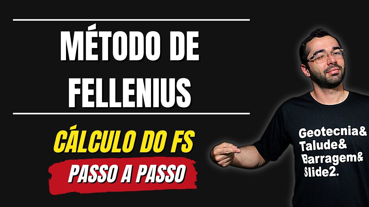 Método de FELLENIUS - Calculando Fator de Segurança A MÃO - [GEOTECNIA: ESTABILIDADE DE TALUDES]