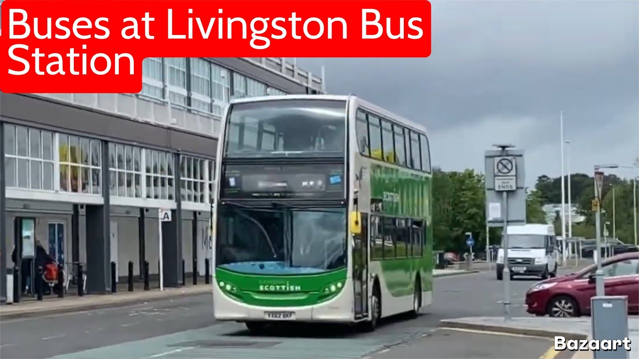 Buses At Livingston Bus Station - Bus Vlog 4/7/23