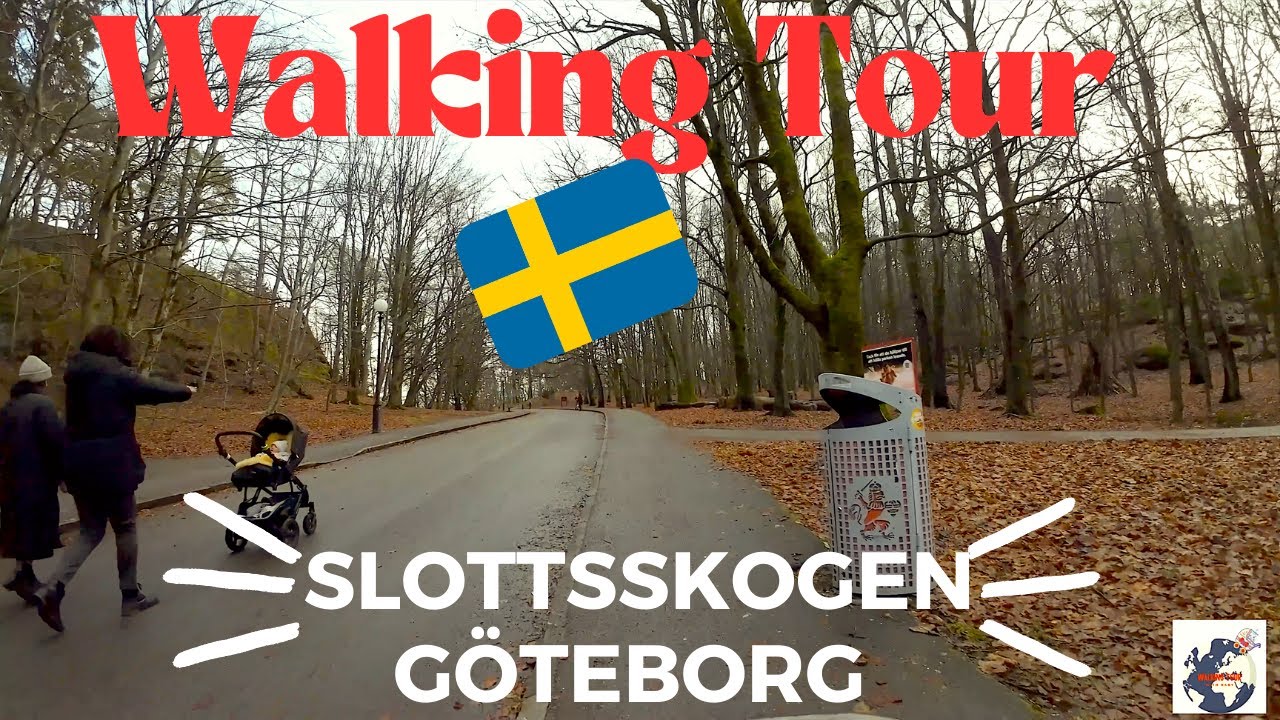 Walking tour Slottsskogen nature park G&ouml;teborg Sweden 🇸🇪 4K 60fps UHD ASMR