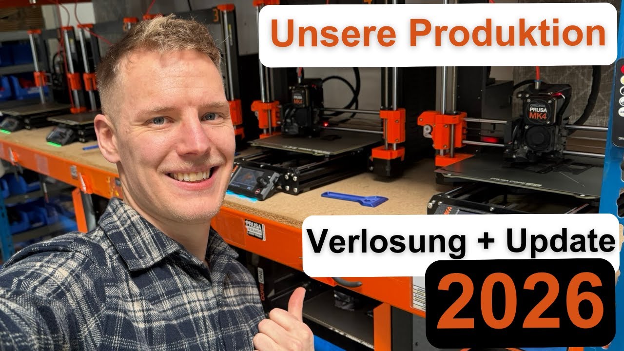 Produktions-Update 2026 🚀 Neue Räume, Printfarm & Filament-Verlosung!