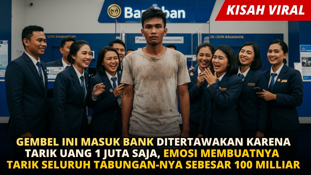 GEMBEL AMBIL 1 JUTA DI BANK TIDAK DILAYANI, EMOSI MEMBUATNYA MENARIK SELURUH TABUNGAN 100 MILLIAR !!