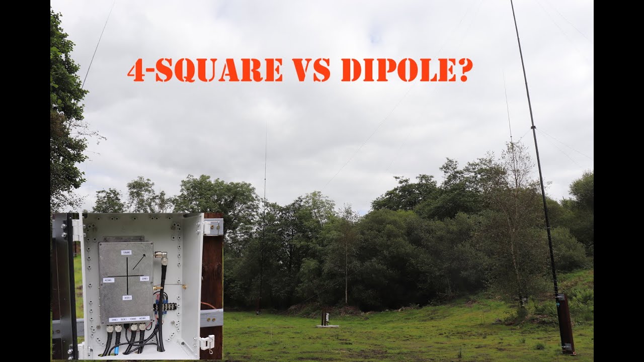 My New 80m 4 Square vs A Dipole Antenna