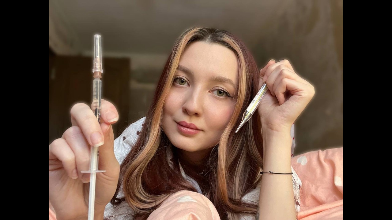 АСМР Уход за тобой во время болезни 💉❤ Медсестра 👩‍⚕️