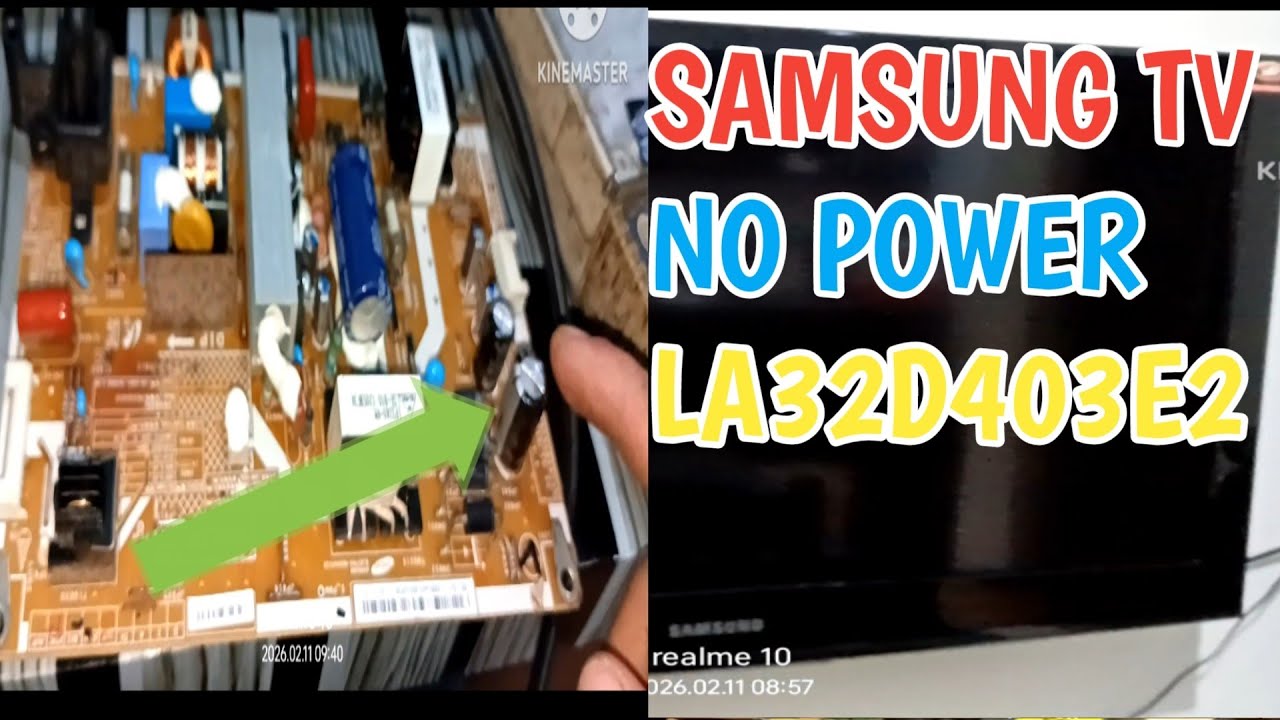 SAMSUNG LED TV NO POWER. LA32D403E2