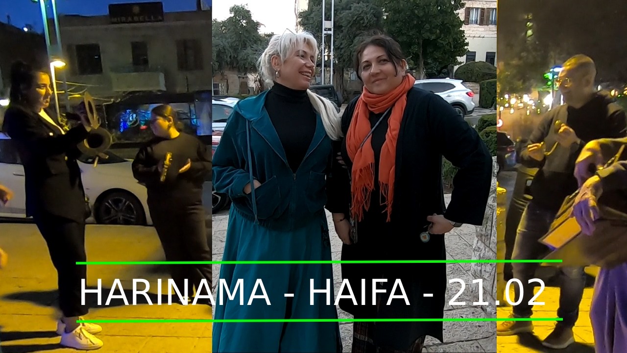 21.02.26 Haifa, Hare Krishna harinama (German Colony, restaurant area)
