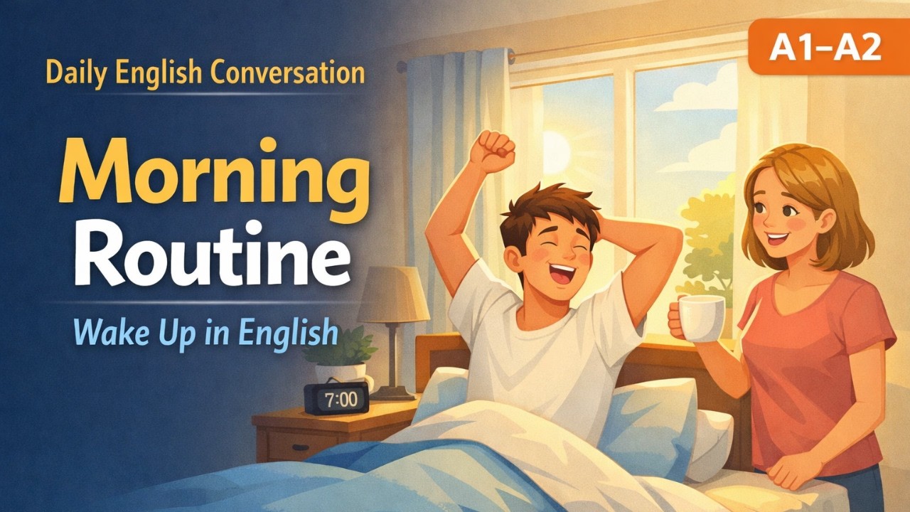 Morning Routine: Wake Up in English! | Daily English Conversation |Learn English