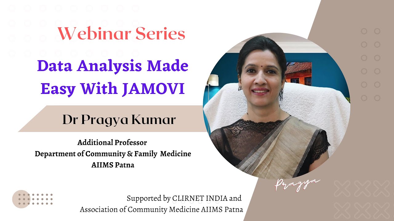 1st Webinar :  I Data Analysis Made Easy with JAMOVI I  Chi Square Tests in JAMOVI