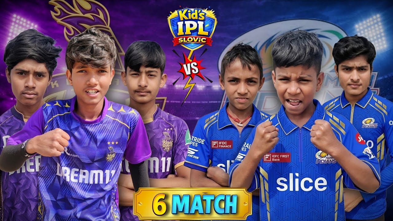 KKR vs MUMBAI INDIANS 🔥😱 Kids IPL High Score Match  #ipl 