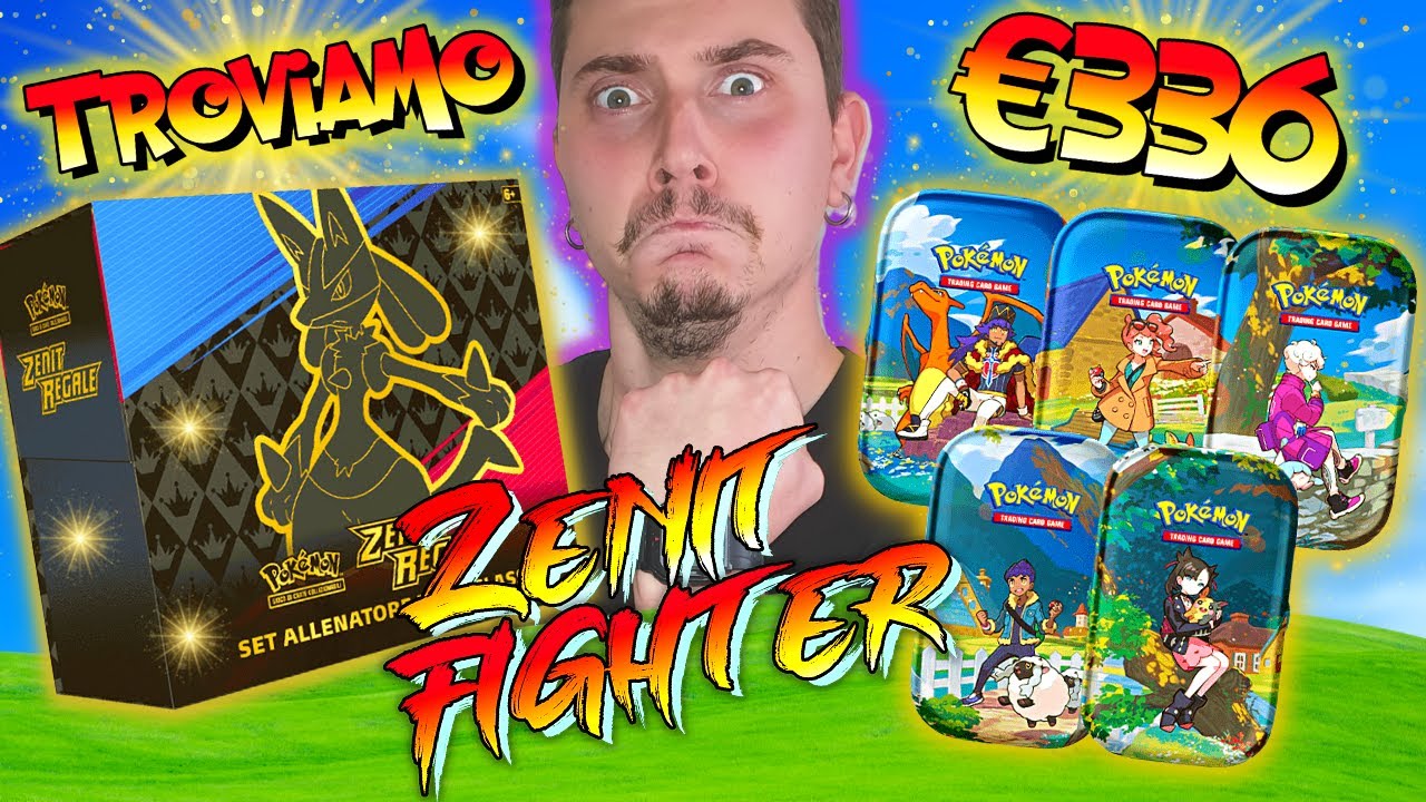 ETB di Zenit regale sfida  5 mini tin e il pull è devastante - set allenatore fuoriclasse