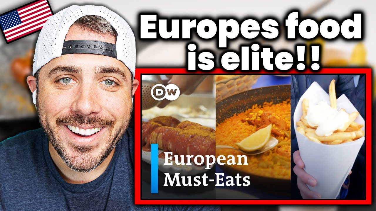 American Reacts to 5 world-famous dishes from Europe you got to try