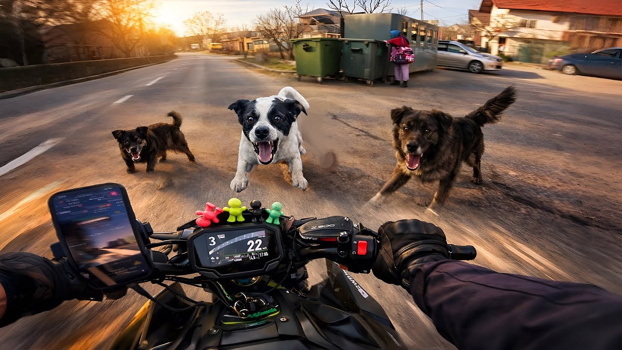 AU SARIT PE NOI! 20 DE MOTOCICLISTI PE TRASEU! 