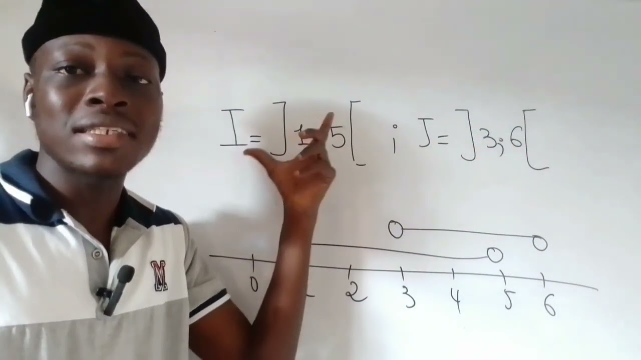 D&eacute;terminer la r&eacute;union et l'intersection des intervalles Maths-3&egrave;me